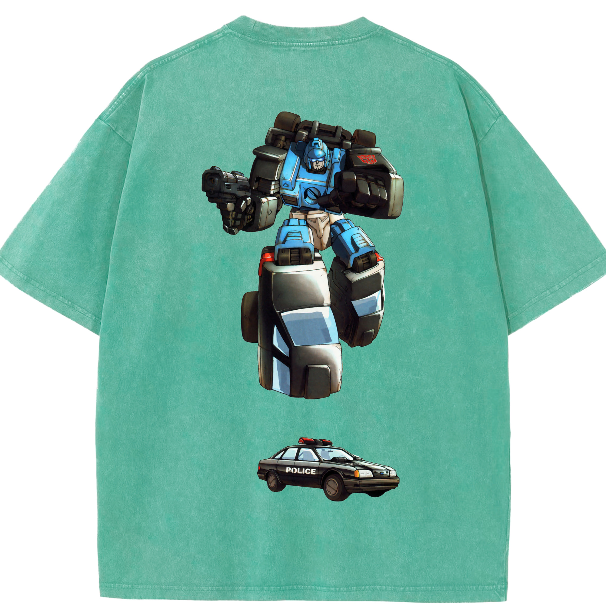 （画像用）  綿100% ヴィンテージ風 半袖Tシャツ（背面プリント）